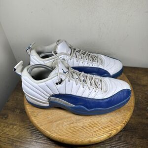 Nike Air Jordan 12 Golf Shoes Mens Size 12 White Blue DH4120-101 Cleats Jumpman